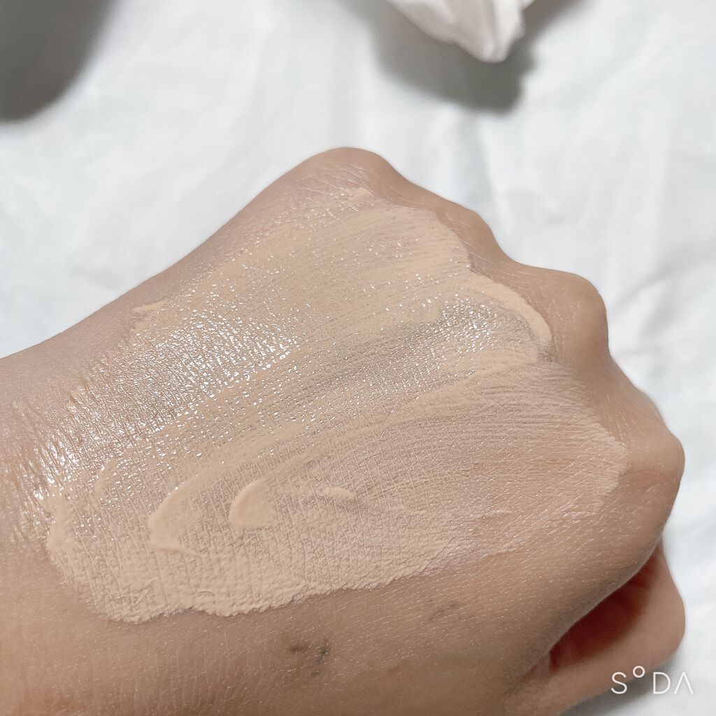 純白専科　すっぴん色づく美容液フォンデュ ライトベージュ（明るめの肌色）/SENKA（専科）/リキッドファンデーションを使ったクチコミ（3枚目）