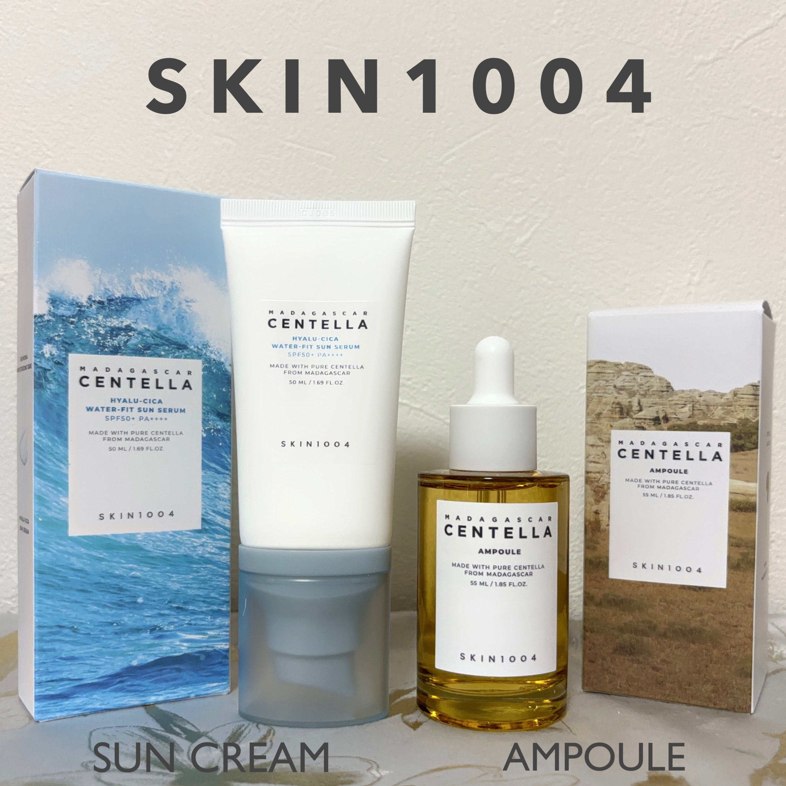 ヒアルーシカ ウォーターフィット サンセラム/SKIN1004/日焼け止めローションを使ったクチコミ（1枚目）