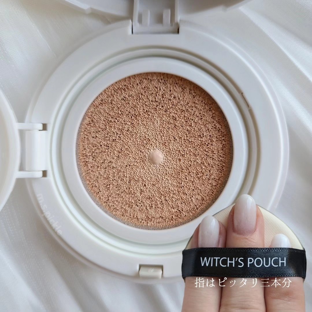セラムスキン クッションファンデーション 21 ライトベージュ/Witch's Pouch/クッションファンデーションを使ったクチコミ（1枚目）