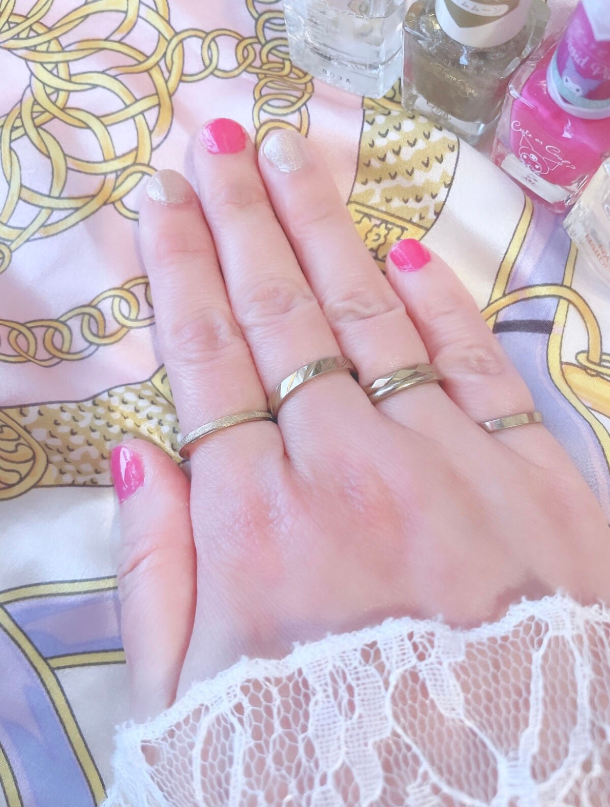 カラフルネイルズ/キャンメイク/マニキュアを使ったクチコミ(4枚目)