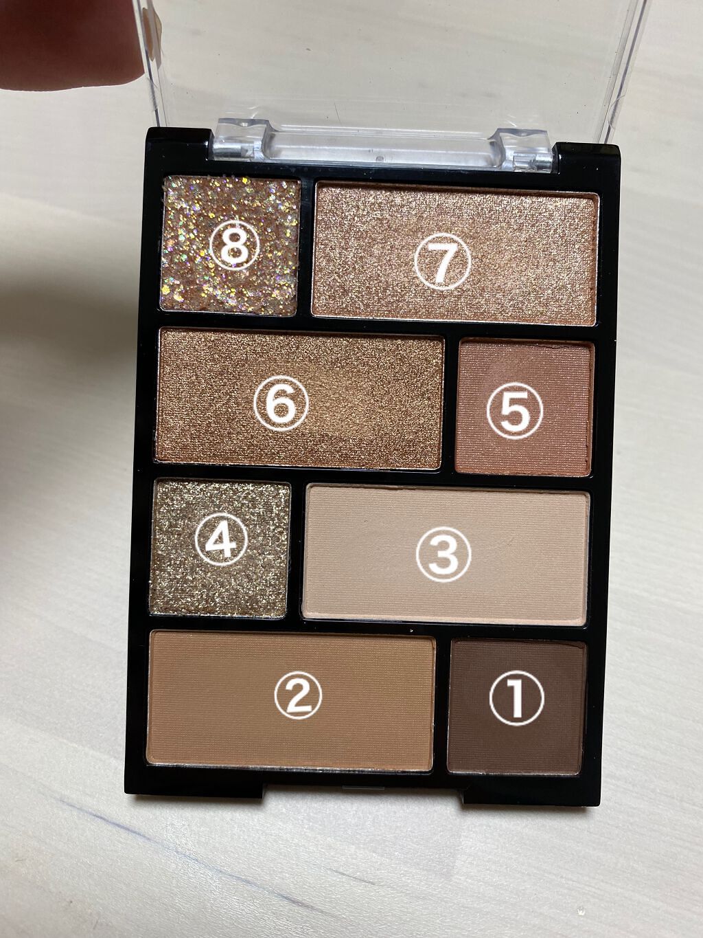 アイシャドウパレット/U R GLAM/アイシャドウパレットを使ったクチコミ（2枚目）