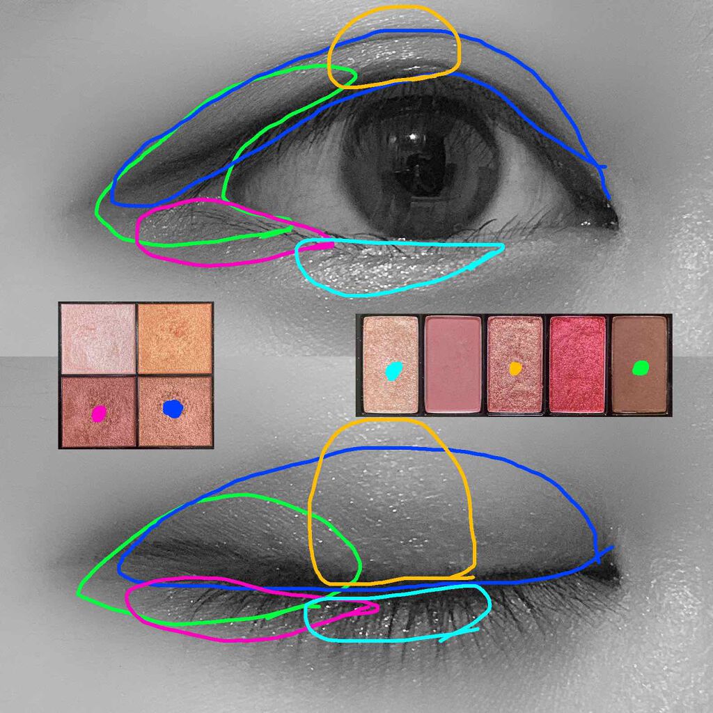 リアルクローズシャドウ/excel/アイシャドウパレットを使ったクチコミ(2枚目)