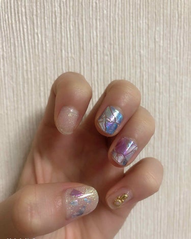 lacoraran ガールネイルシールのクチコミ「ネイル備忘録💅

lacoraran
Nail Make85

インココみたいな感じの貼るだけ.....」（2枚目）