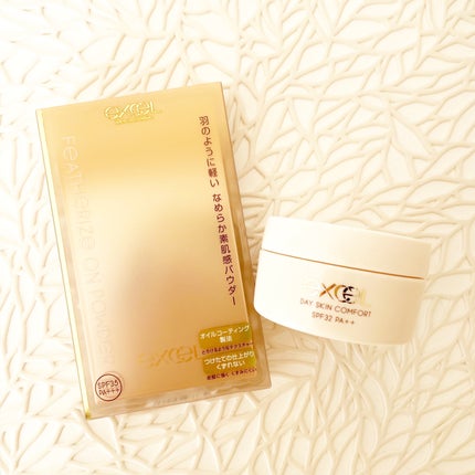 デイスキンコンフォート 24' ベースアイテムセット DC ナチュラルオークル20(デイスキンコンフォート 43g+フェザライズオン パウダー ナチュラルオークル20 10g)(限定)/excel/フェイスクリームを使ったクチコミ(1枚目)