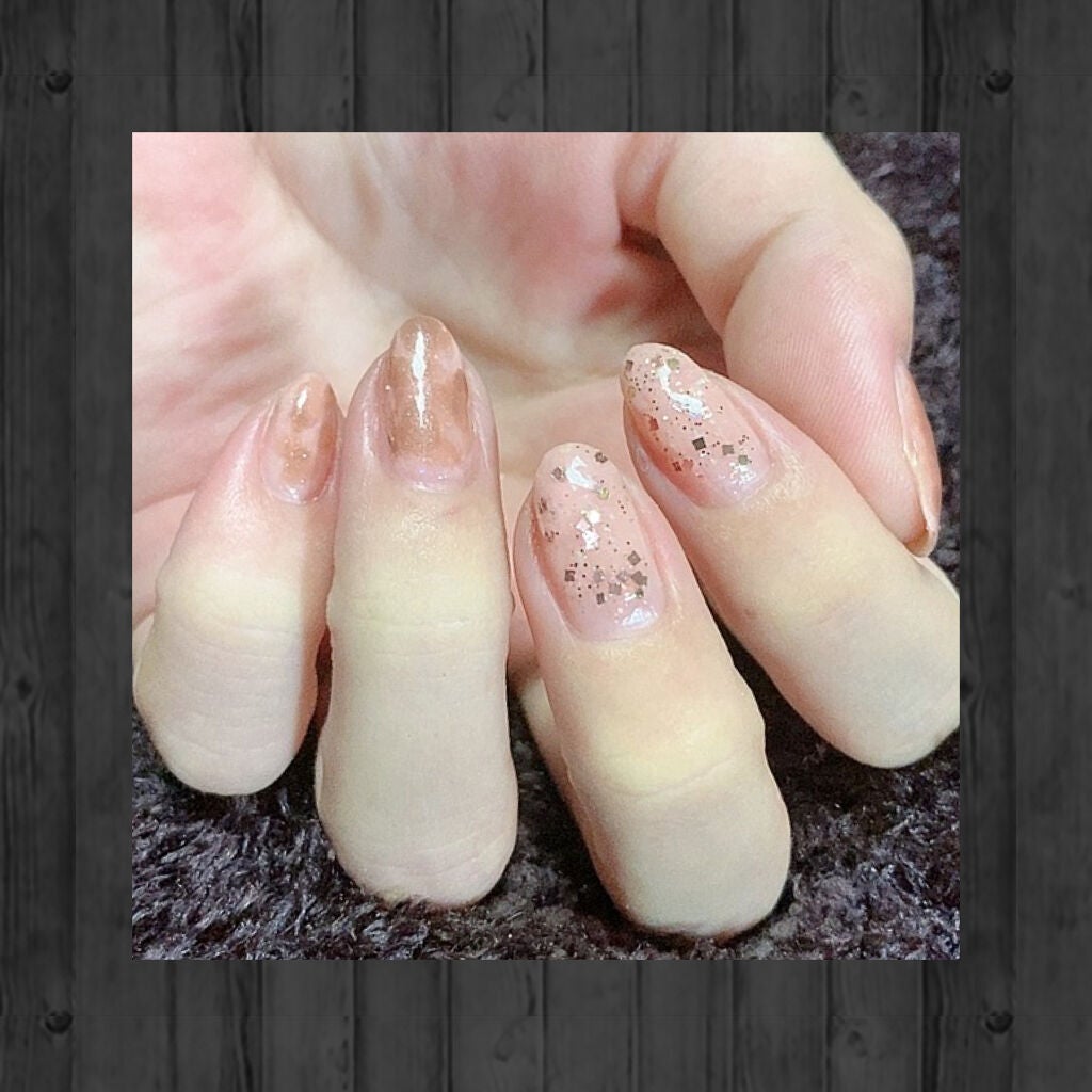 グロッシーコート/スキューズミー/オールインワンネイルを使ったクチコミ(2枚目)