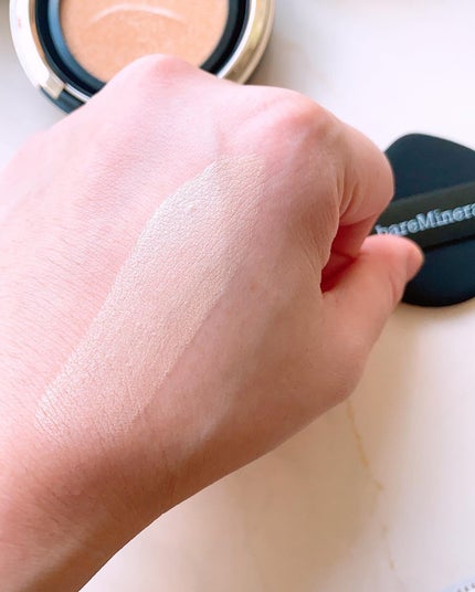 オリジナル ピュア セラム カバーアップ クッション/bareMinerals/クッションファンデーションを使ったクチコミ(3枚目)