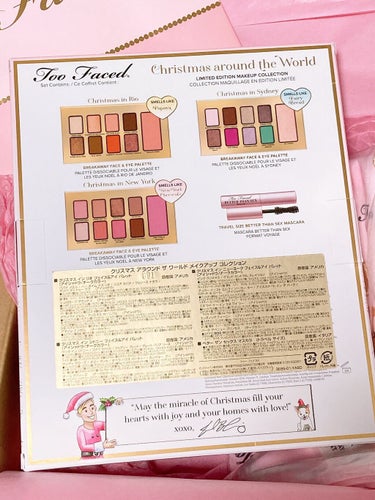 クリスマス アラウンド ザ ワールド メイクアップコレクション/Too Faced/メイクアップキットを使ったクチコミ（4枚目）