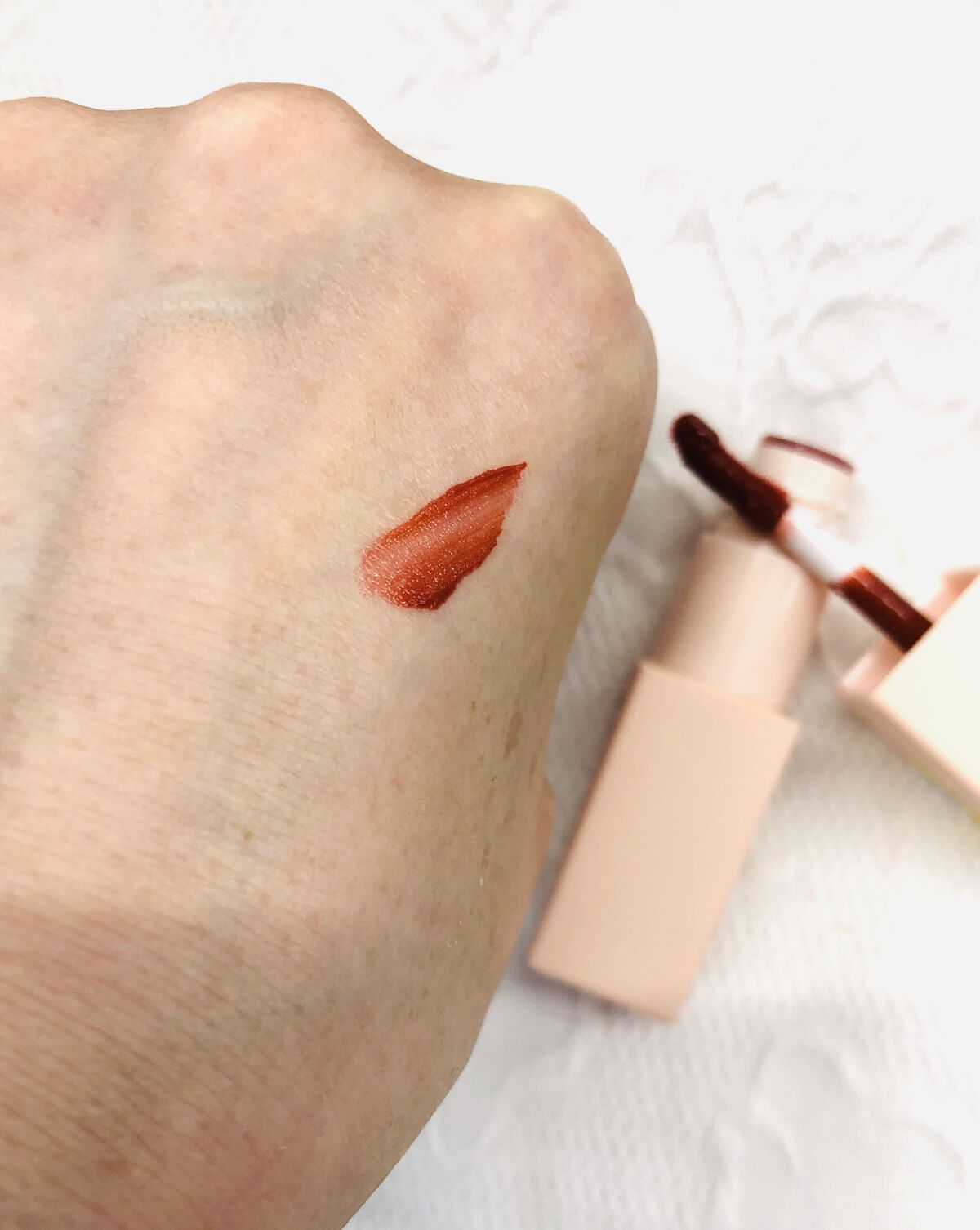 ルージュリップティント 04 ミルキーローズ/Kirei&co./口紅を使ったクチコミ（3枚目）