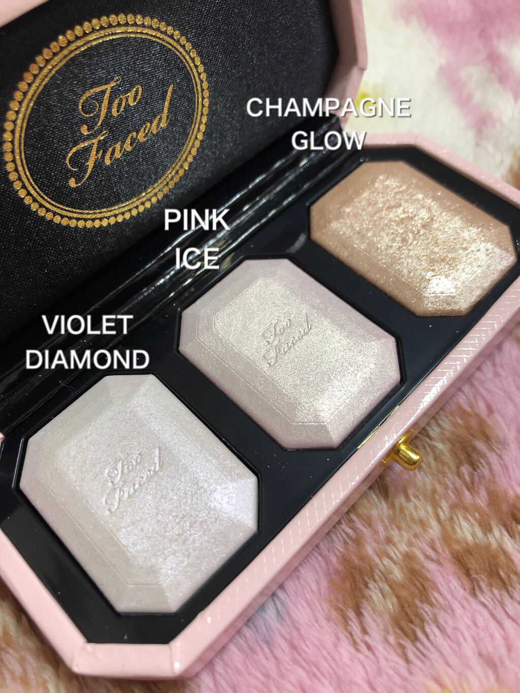 ~ダイヤモンドライト シリーズ~ マルチユース ハイライター トリオ/Too Faced/パウダーハイライトを使ったクチコミ(3枚目)