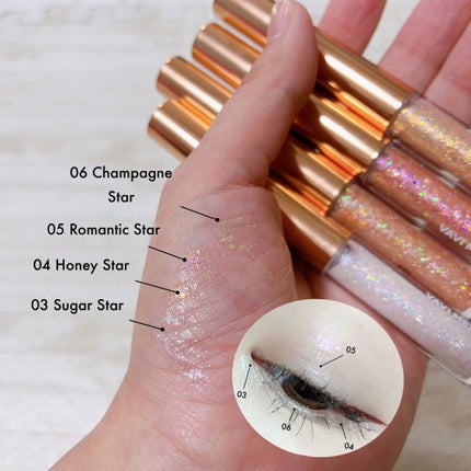 トゥインクルグリッター/VAVI MELLO/グリッターを使ったクチコミ(4枚目)