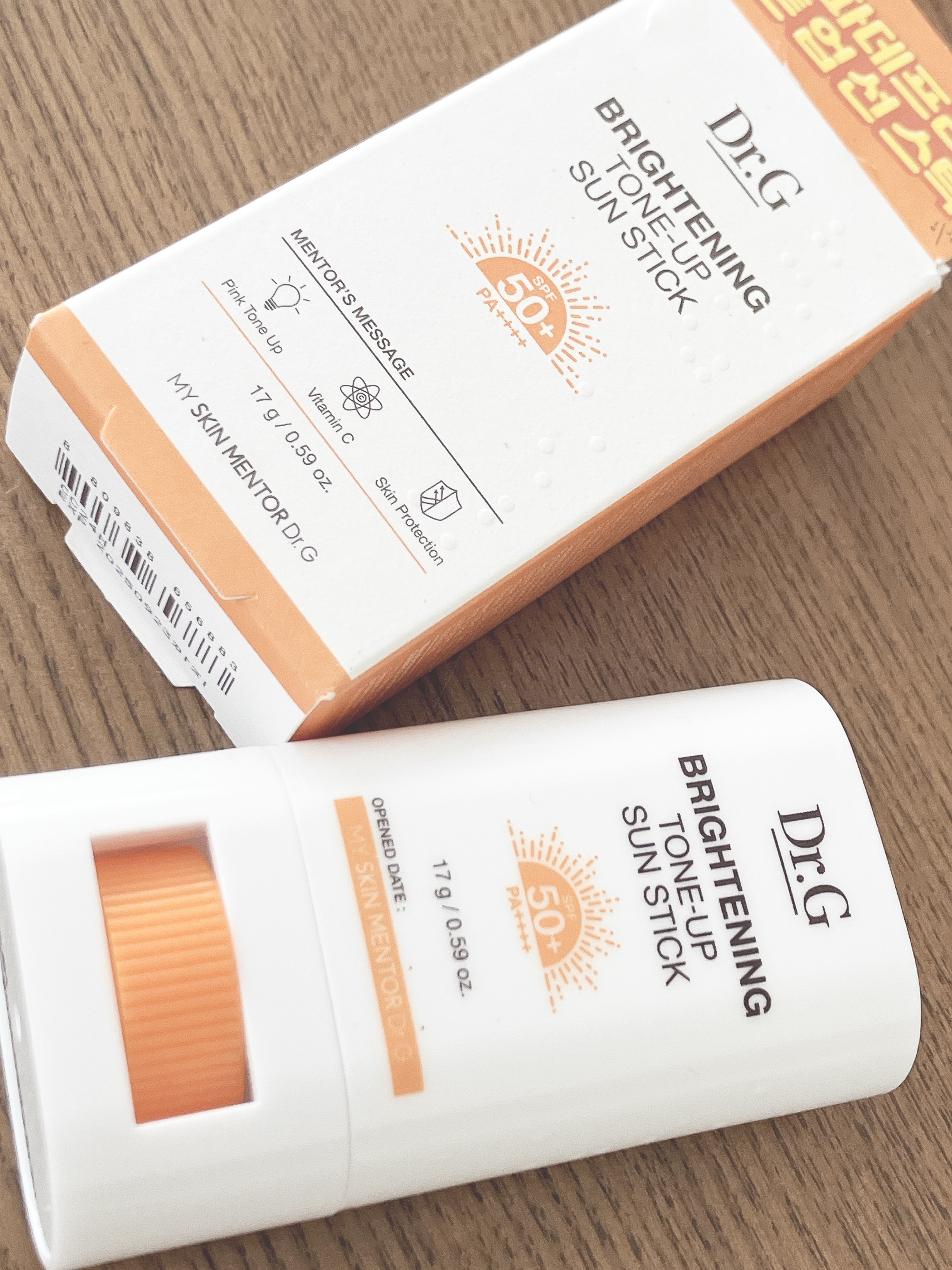 ブライトニングアップサンスティック SPF50+ PA++++/Dr.G/日焼け止めスティックを使ったクチコミ（3枚目）