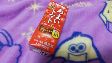 カゴメ あまいトマトのクチコミ「KAGOME あまいトマト☆


完熟トマト6個分を使用した糖度10の濃厚な甘さ✨

砂糖・食.....」（1枚目）