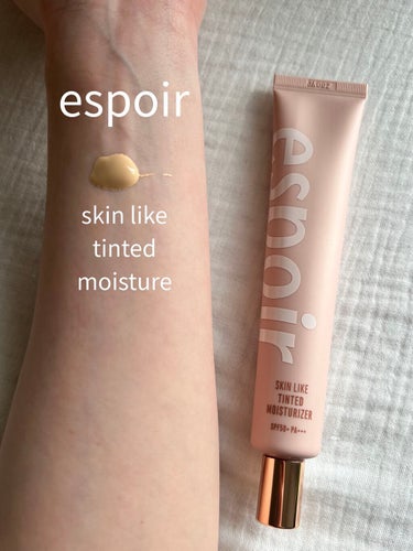 espoir  スキンライクティンテッドモイスチャライザーのクチコミ「◎espoir
SKIN LIKE TINTED MOISTURIZER

伸びが良い
テクス.....」（1枚目）