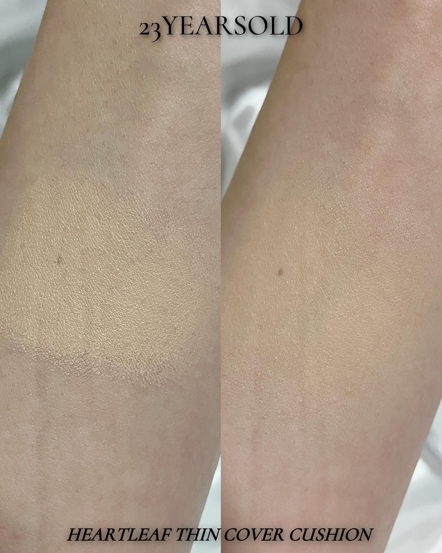 ハートリーフシーンカバークッション/23years old/クッションファンデーションを使ったクチコミ(4枚目)