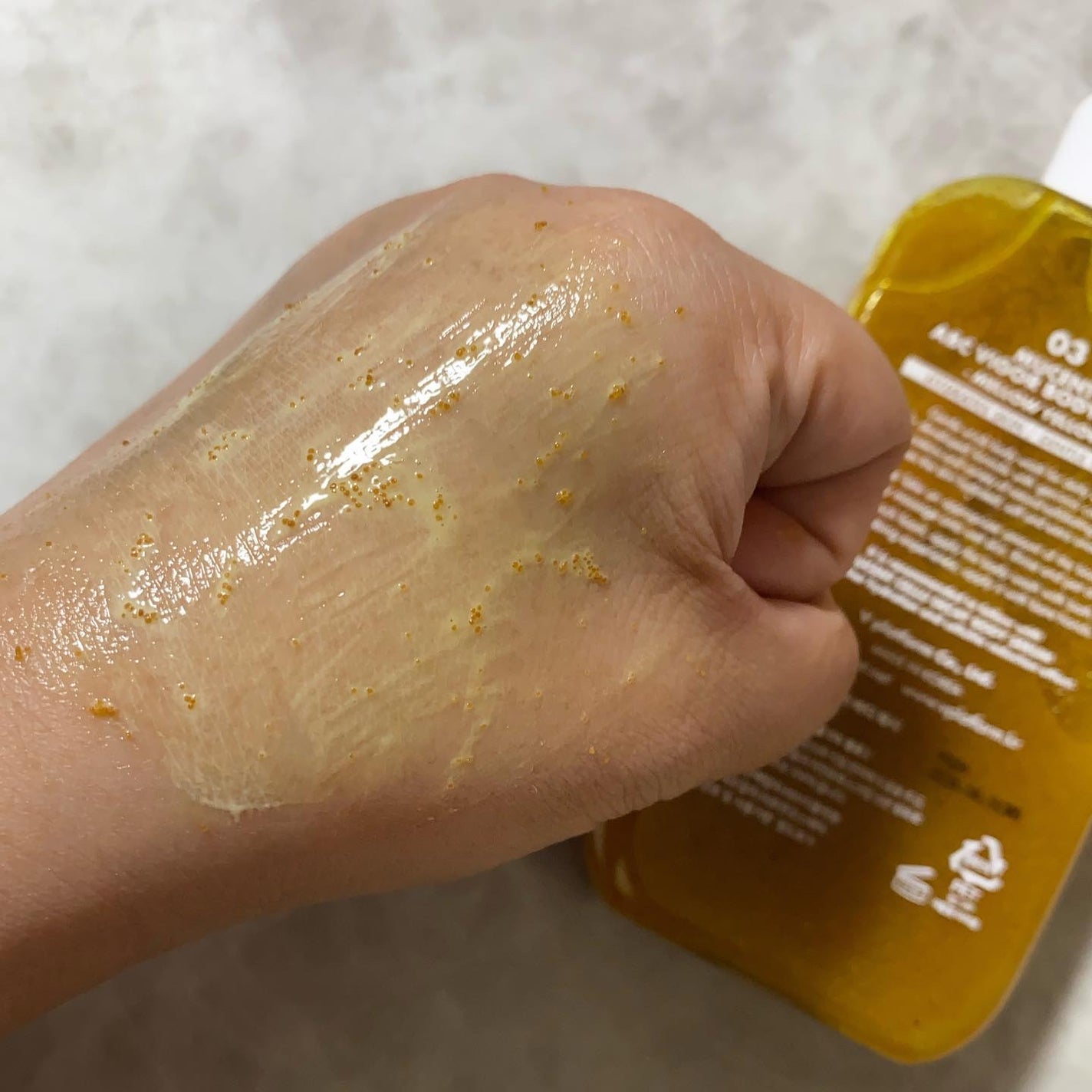 ABC VIGOR BODY WASH 03 MELLOW YELLOW/MuCent/ボディスクラブを使ったクチコミ(3枚目)