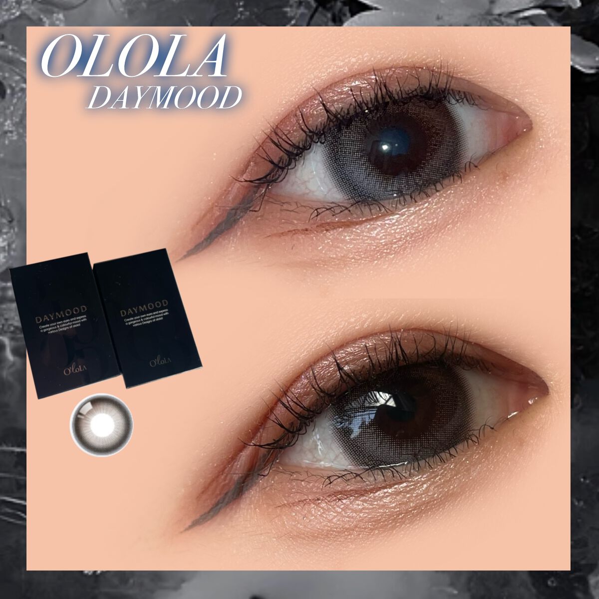 デームードグレーマンスリー (DAYMOOD GRAY monthly)/OLOLA/1ヶ月(1MONTH)カラコンを使ったクチコミ(1枚目)