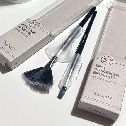 SMALL FAN BRUSH 463/Studio17/メイクブラシを使ったクチコミ(3枚目)