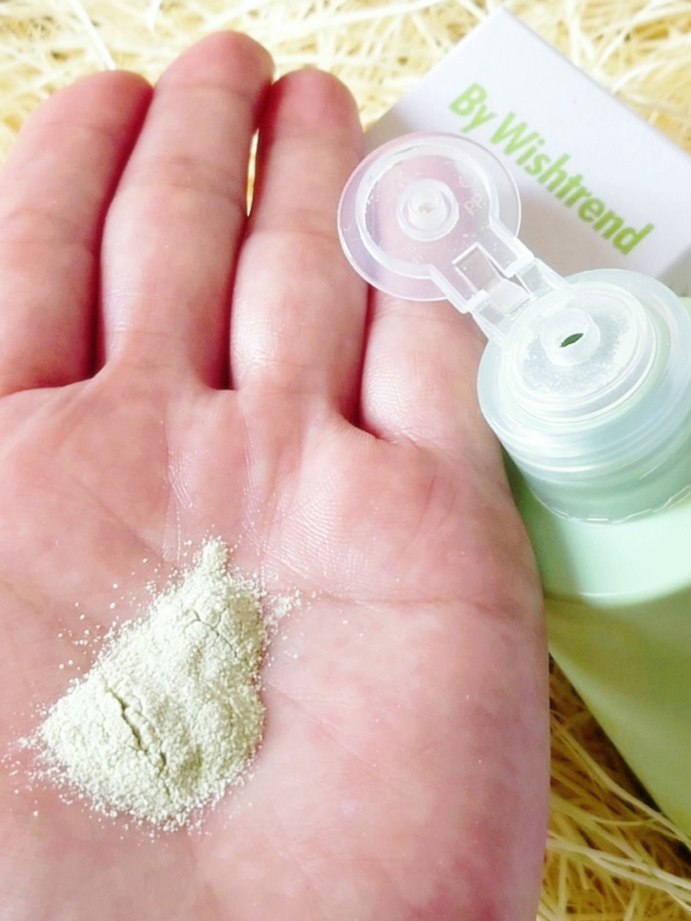 グリーンティー&エンザイムパウダーウォッシュ/By Wishtrend/洗顔パウダーを使ったクチコミ（3枚目）