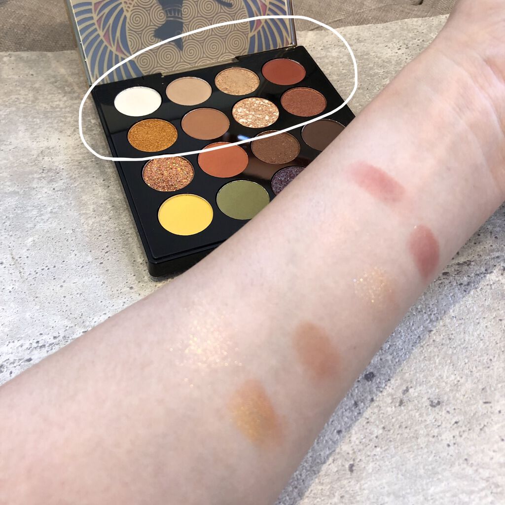 大英博物館 エジプトシリーズ アイシャドウパレット/ZEESEA/アイシャドウパレットを使ったクチコミ（3枚目）