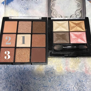 UR GLAM　BLOOMING EYE COLOR PALETTE/U R GLAM/アイシャドウパレットを使ったクチコミ（3枚目）