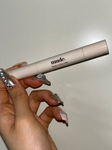 ドリズルバーム/mude/口紅を使ったクチコミ(2枚目)