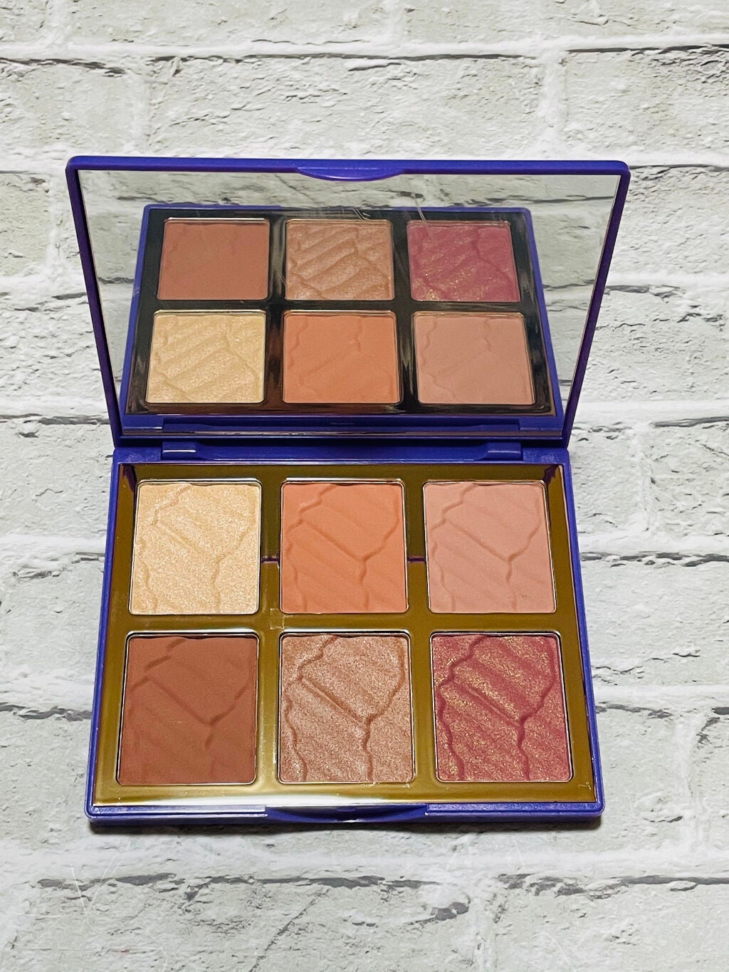 Hexze PRO流れ星釉薬6色ハイライトルミナイザーアイシャドウパレット/HEXZE(ヘックスゼ)/アイシャドウパレットを使ったクチコミ(2枚目)