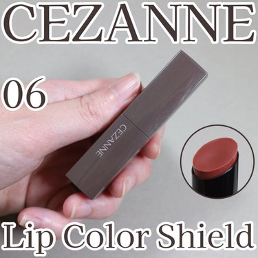 ●CEZANNE
リップカラーシールド
06　ロゼベージュ

────────────

・ちょうどいい発色
透け感のあるカラーで使いやすい発色です。
濃すぎず薄すぎずちょうど良いです。

・落ち方も気