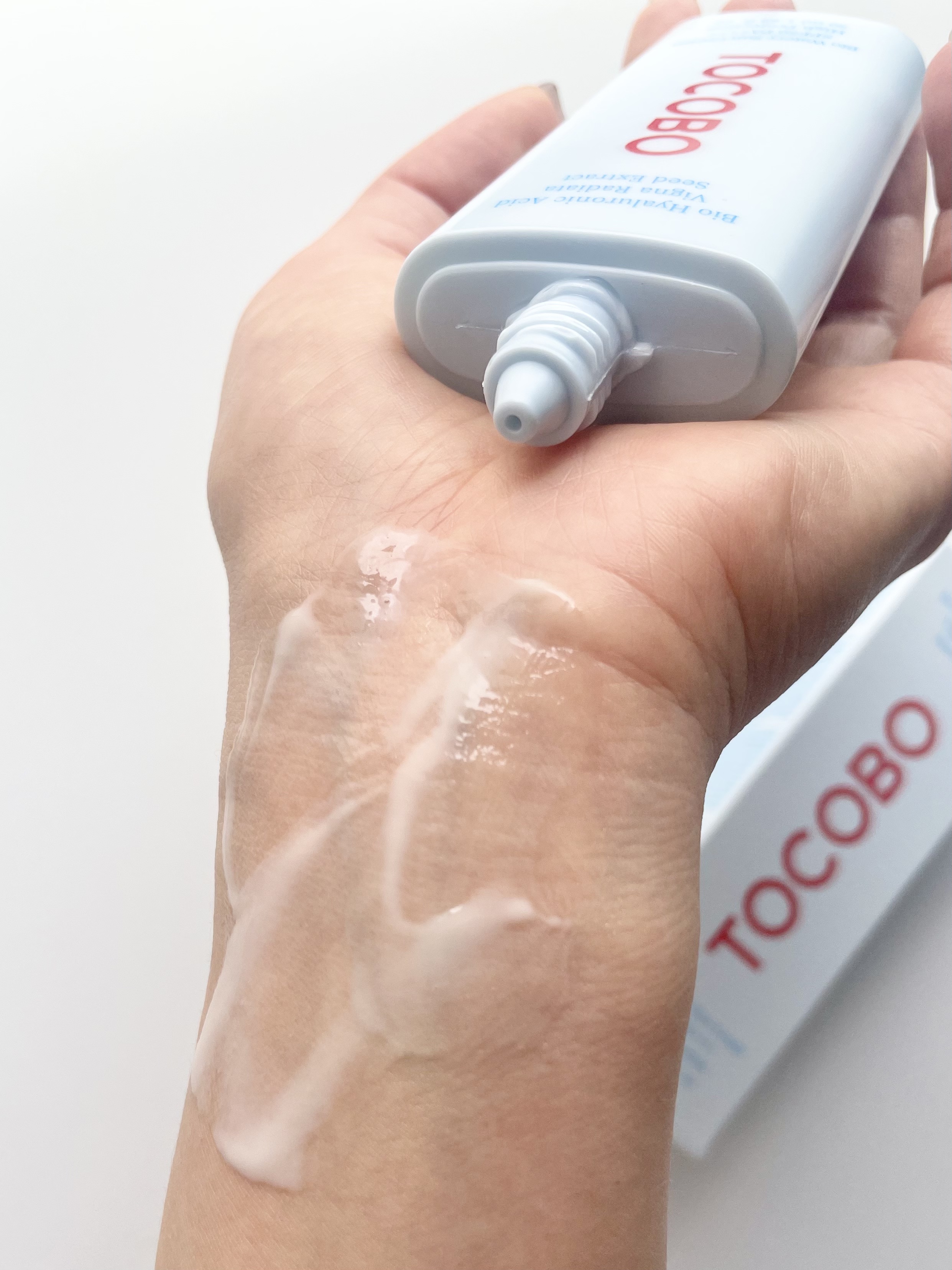 バイオウォータリーサンクリーム/TOCOBO/日焼け止めクリームを使ったクチコミ（2枚目）