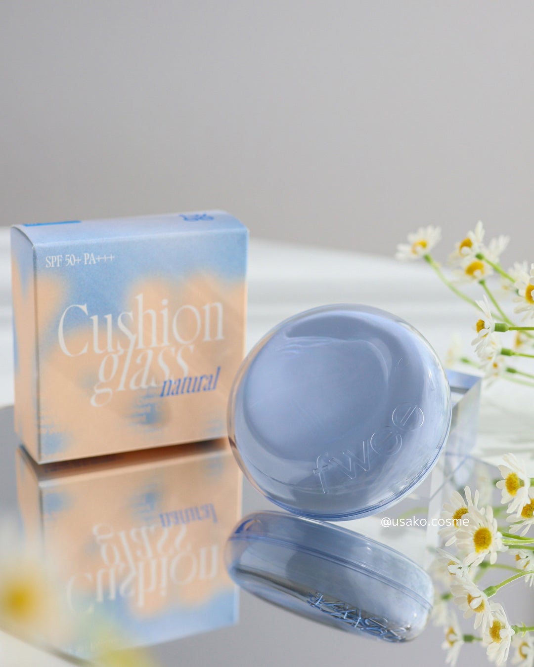 フィー クッションガラス ナチュラル/fwee/クッションファンデーションを使ったクチコミ(2枚目)