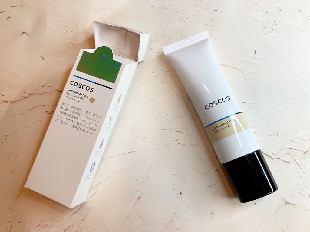 UHDファンデーションホワイト（WH01）/COSCOS/リキッドファンデーションを使ったクチコミ（1枚目）