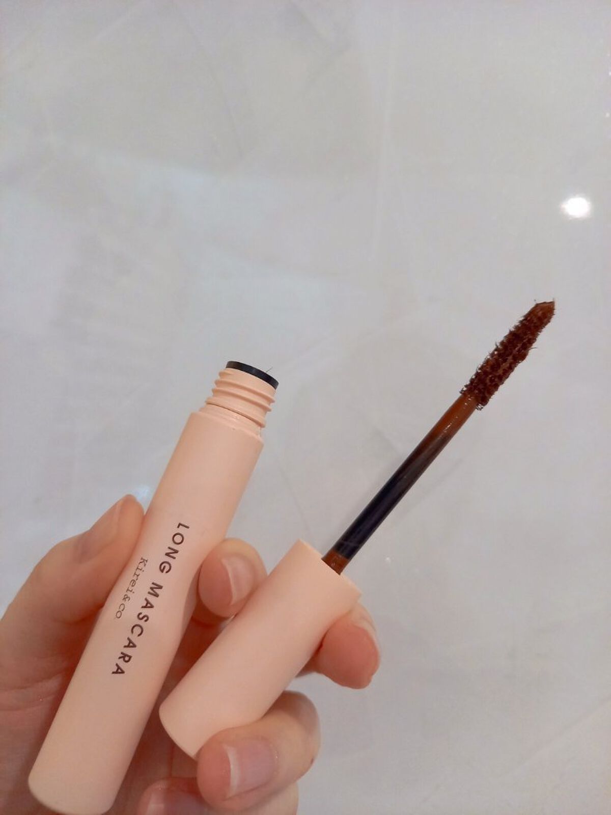 ロングマスカラ 02ブラウン/Kirei&co./マスカラを使ったクチコミ（2枚目）