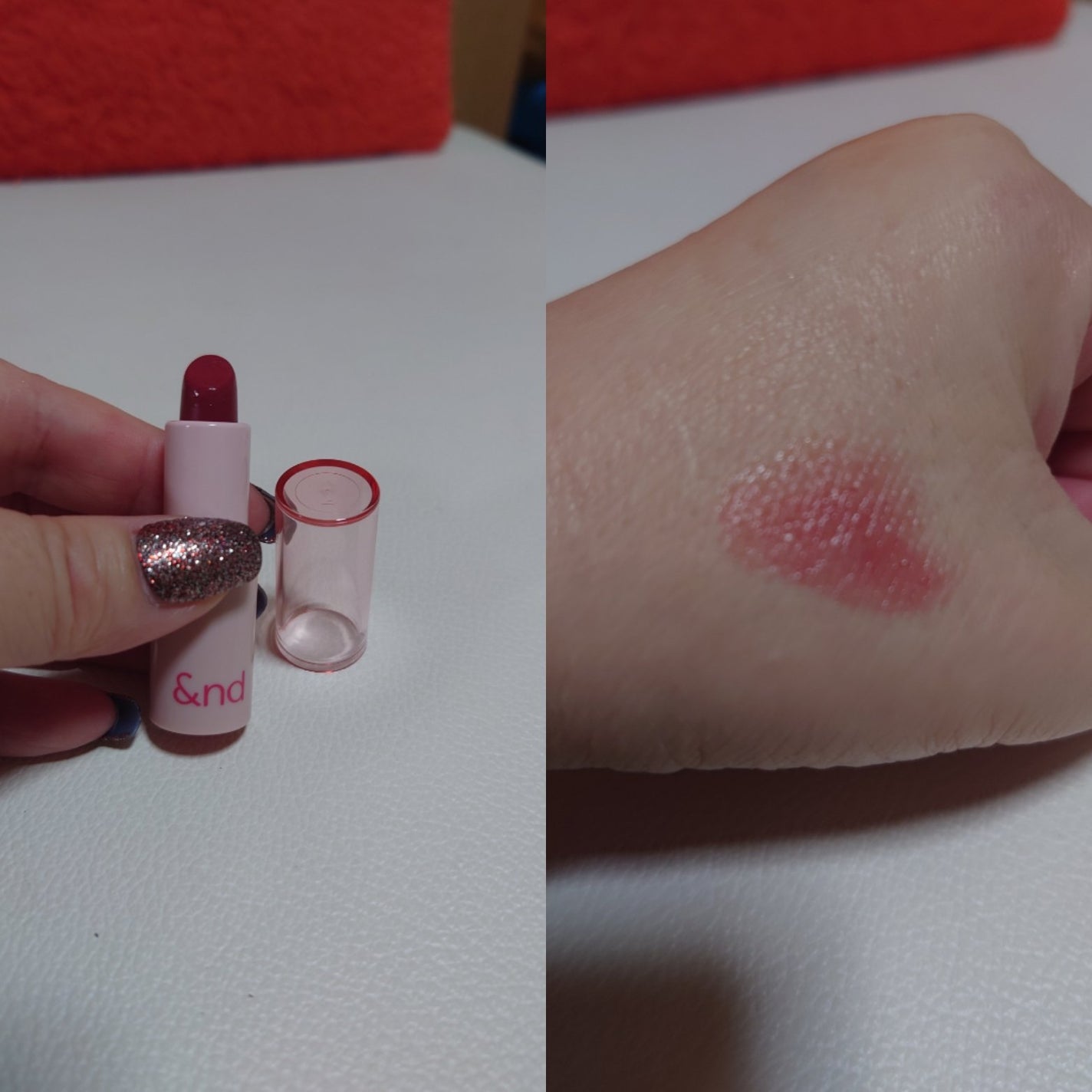 アンドバイロムアンド グラッシーバーム/&nd by rom&nd/口紅を使ったクチコミ(1枚目)