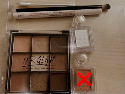 UR GLAM BLOOMING EYE COLOR PALETTE/U R GLAM/アイシャドウパレットを使ったクチコミ(2枚目)