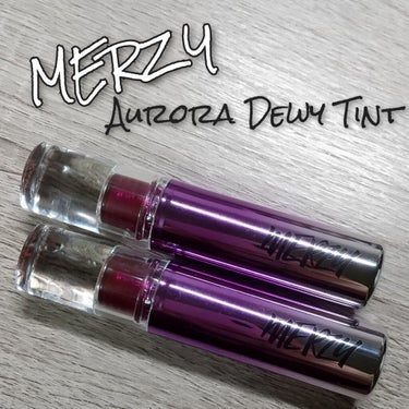 こんにちは、咲那です！！

今回のレビューは
MERZY Aurora Dewy Tint 
DT1 Rose Rain
DT3 Amber Wave

の２色です

最初に簡単なレビューから、、
色持