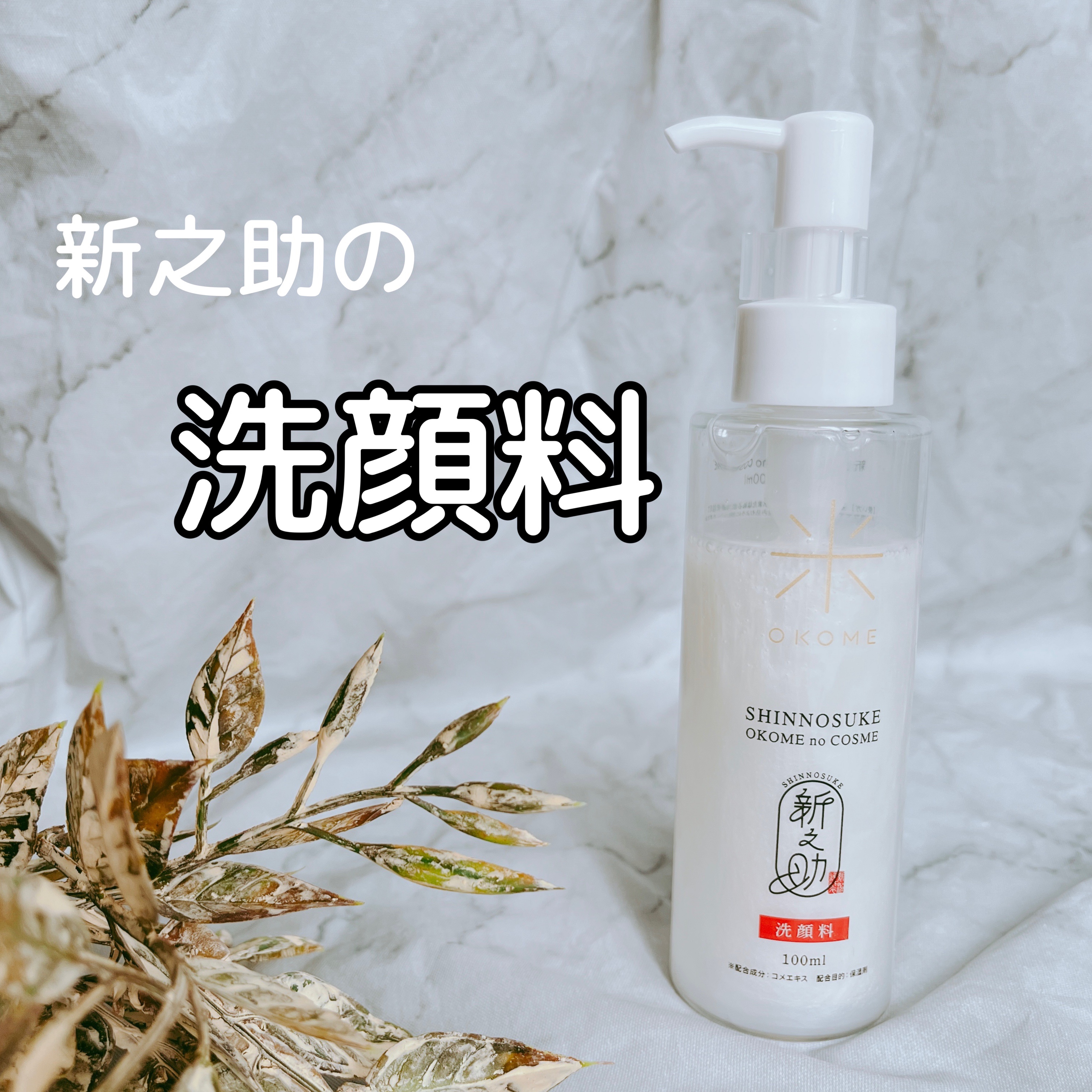 試してみた】新之助 洗顔料 新之助 OKOME no COSMEの効果・肌質別の
