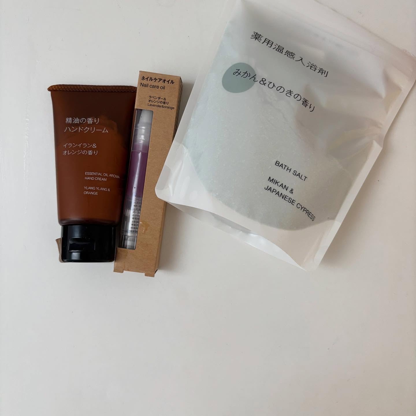 薬用入浴剤　みかん＆ひのきの香り/無印良品/無機塩系入浴剤を使ったクチコミ（1枚目）