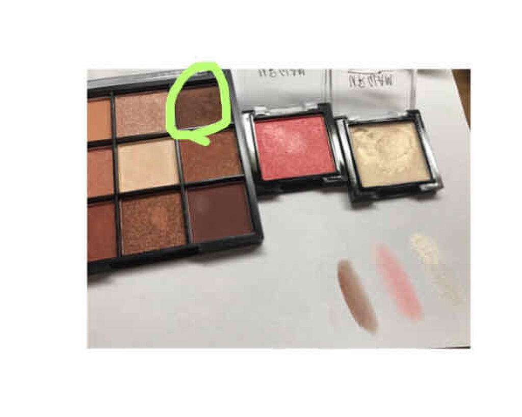 UR GLAM　POWDER EYESHADOW/U R GLAM/単色アイシャドウを使ったクチコミ（2枚目）