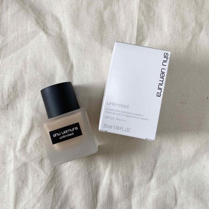 (旧)アンリミテッド ラスティング フルイド/shu uemura/リキッドファンデーションを使ったクチコミ(1枚目)