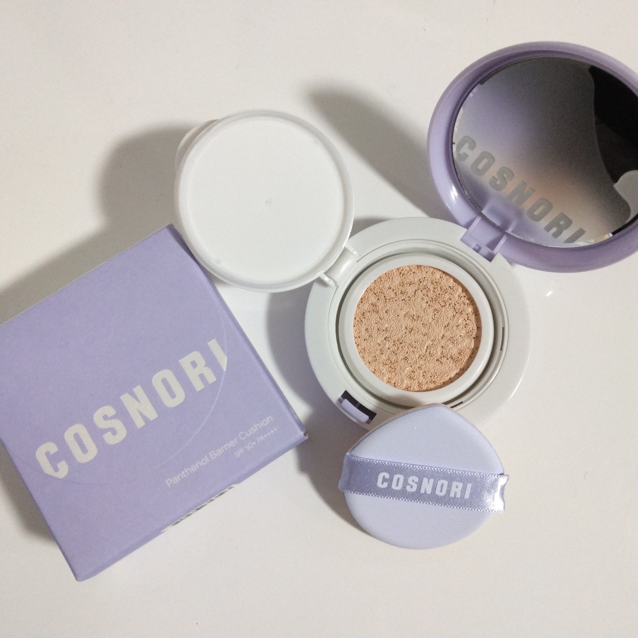 パンテノールバリアクッション/COSNORI/クッションファンデーションを使ったクチコミ（1枚目）