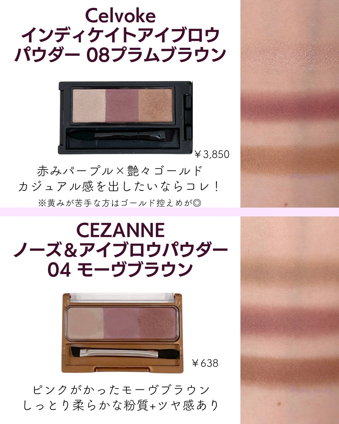 ノーズ&アイブロウパウダー/CEZANNE/パウダーアイブロウを使ったクチコミ(4枚目)