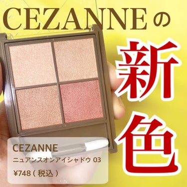 ニュアンスオンアイシャドウ/CEZANNE/アイシャドウパレットを使ったクチコミ（1枚目）