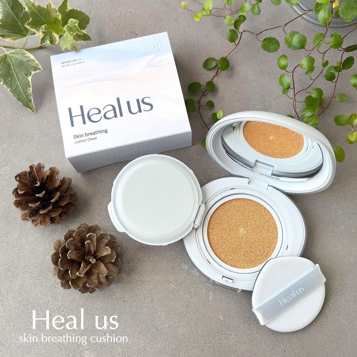 Skin breathing cushion Cloud/Healus/クッションファンデーションを使ったクチコミ(1枚目)
