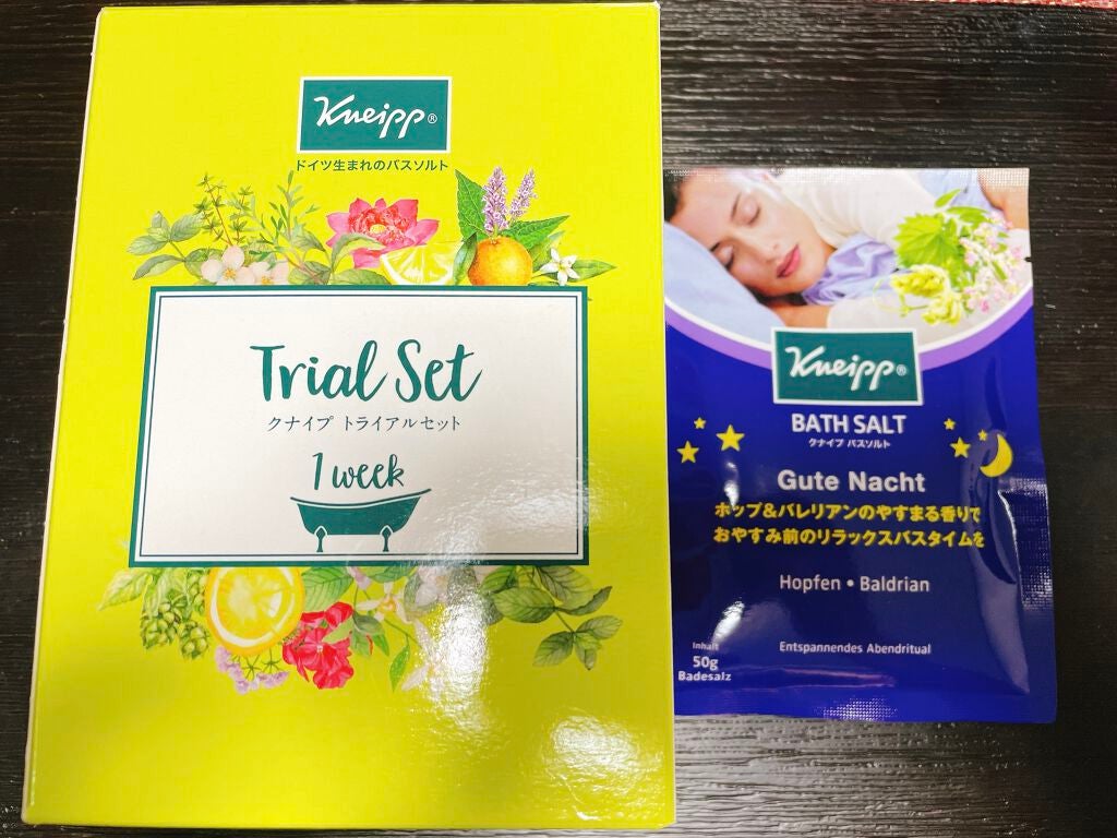 バスソルト トライアルセット/クナイプ/無機塩系入浴剤を使ったクチコミ(1枚目)