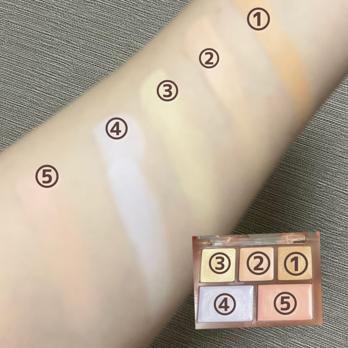 コンシールブレンダーパレット/LUNA/パレットコンシーラーを使ったクチコミ(3枚目)