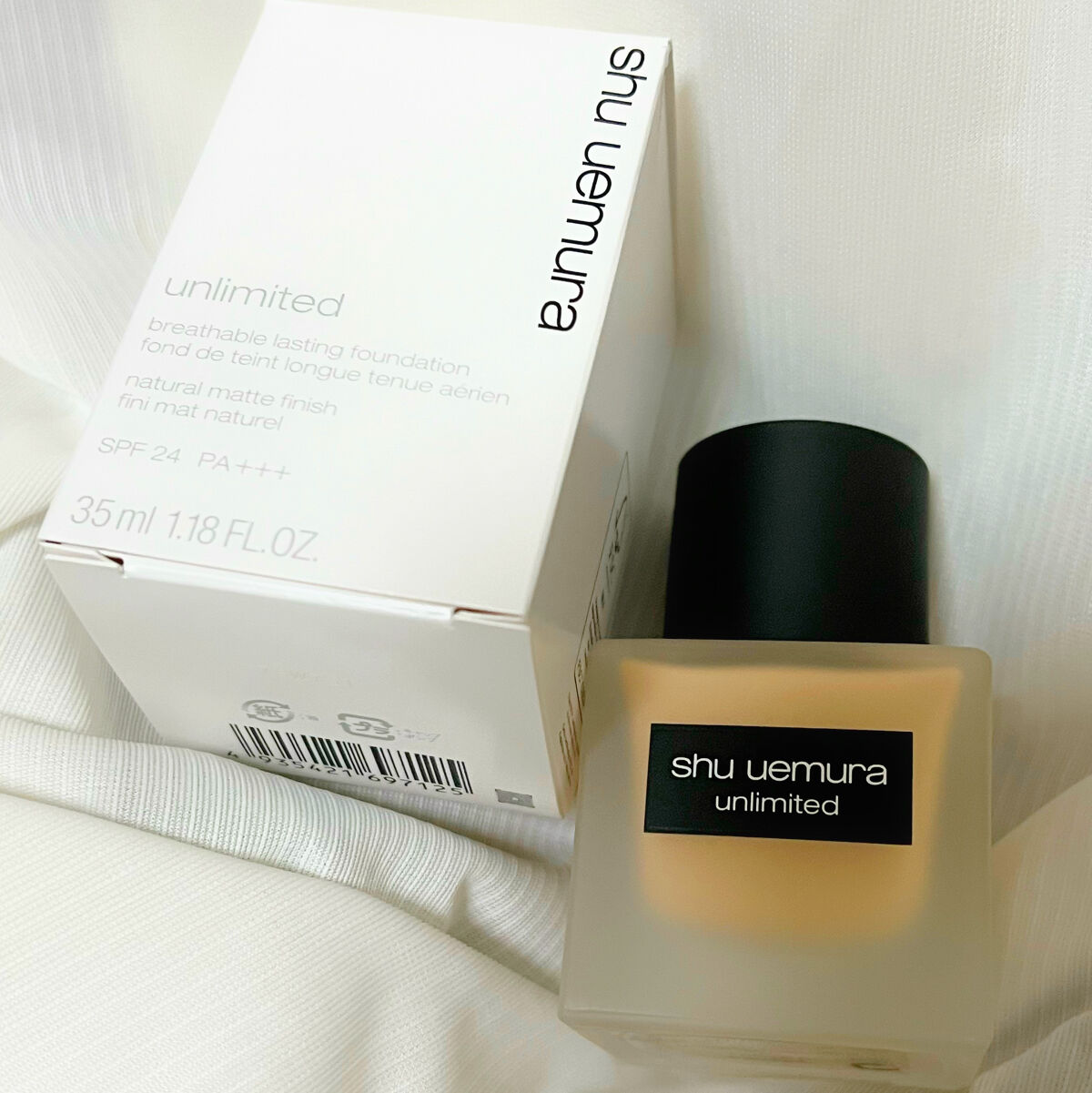 （旧）アンリミテッド ラスティング フルイド/shu uemura/リキッドファンデーションを使ったクチコミ（1枚目）