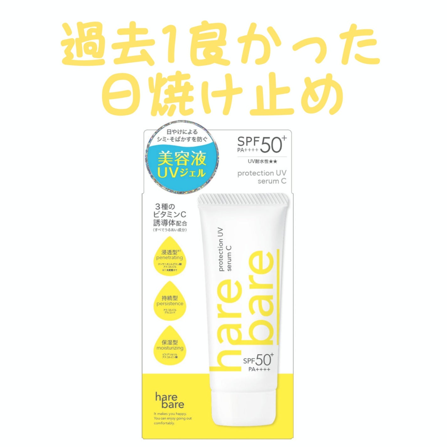 ハレバレ プロテクションUV セラム C/ハレバレ/日焼け止めローションを使ったクチコミ(1枚目)