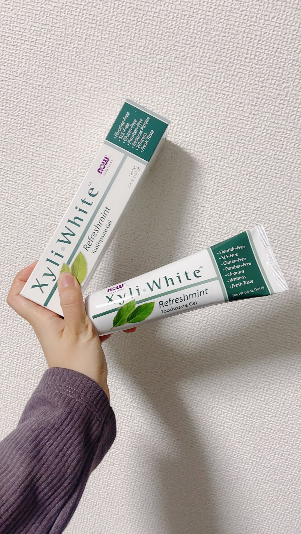 XyliWhite Toothpaste Gel Refreshmint/Now Foods/歯磨き粉を使ったクチコミ(1枚目)
