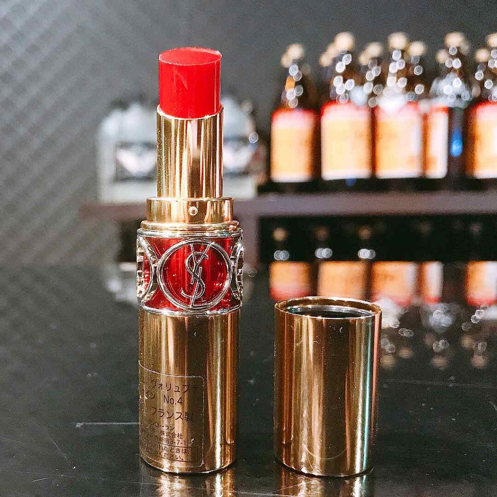 ルージュ ヴォリュプテ シャイン/YVES SAINT LAURENT BEAUTE/口紅を使ったクチコミ（2枚目）