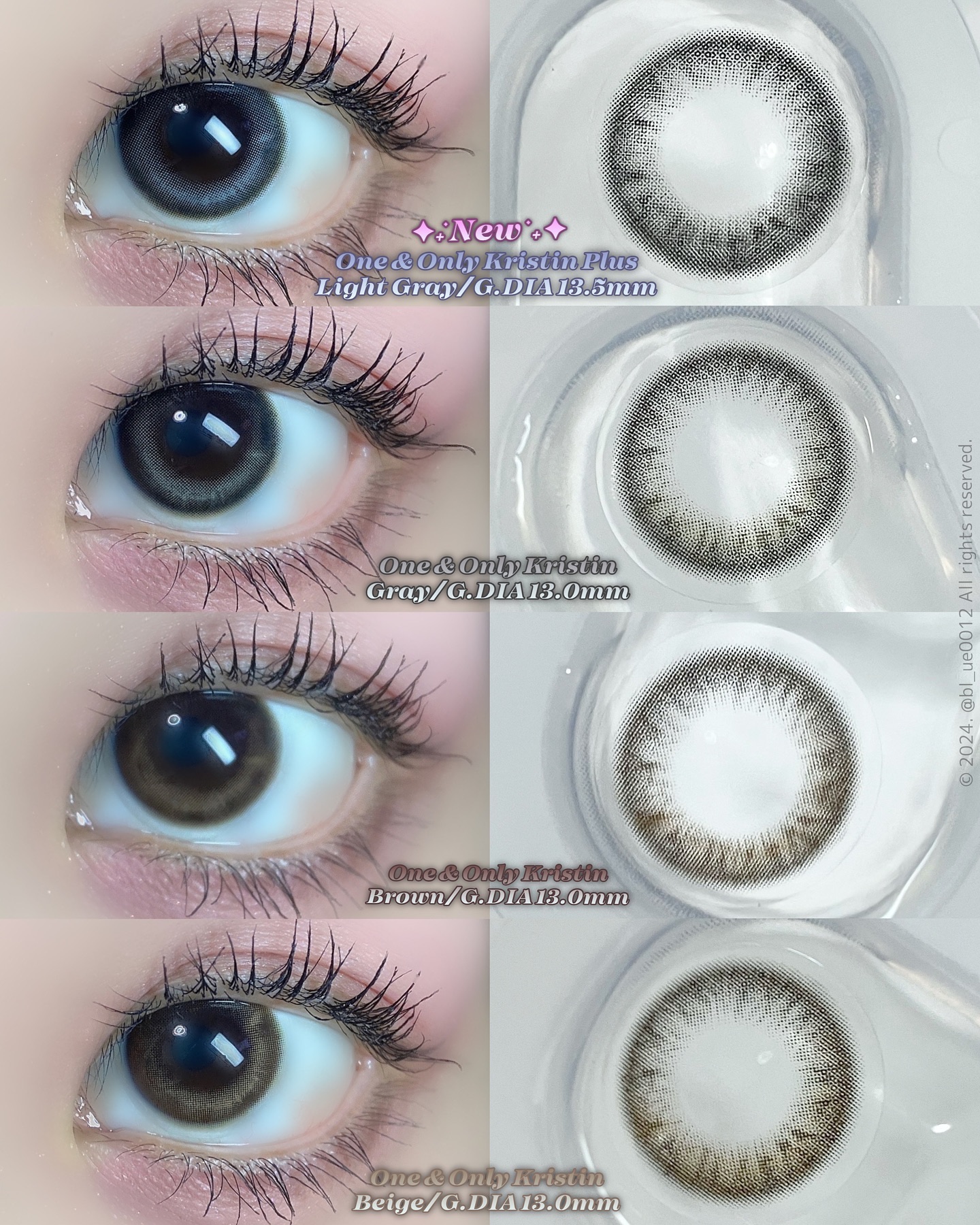 One & Only Kristin/Hapa kristin/カラーコンタクトレンズを使ったクチコミ（3枚目）