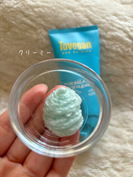 カラーフードシリーズブルーバランシングフォームクレンザー/Tovegan/洗顔フォームを使ったクチコミ(3枚目)